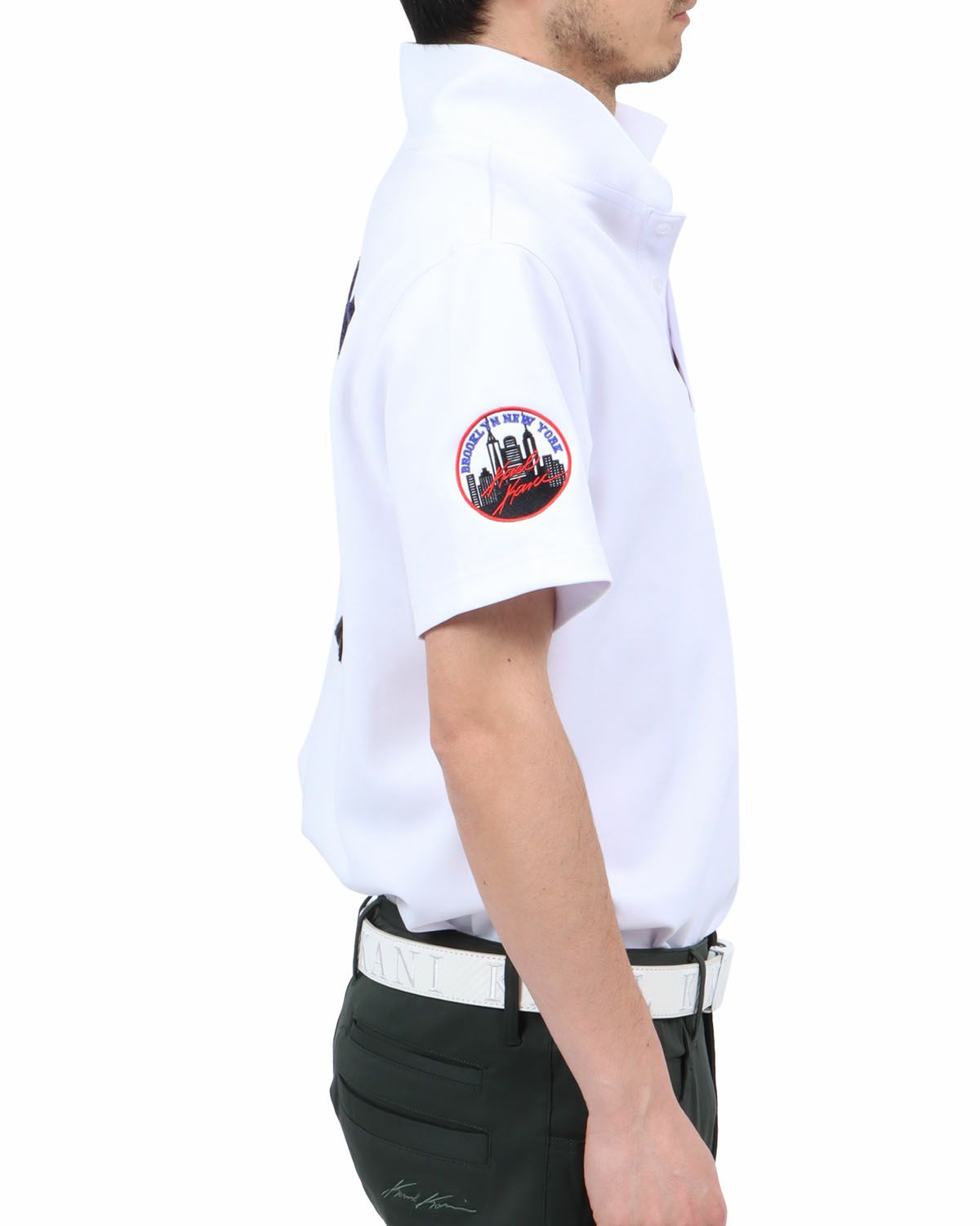 ホワイト：180cm67kg(Lサイズ着用)