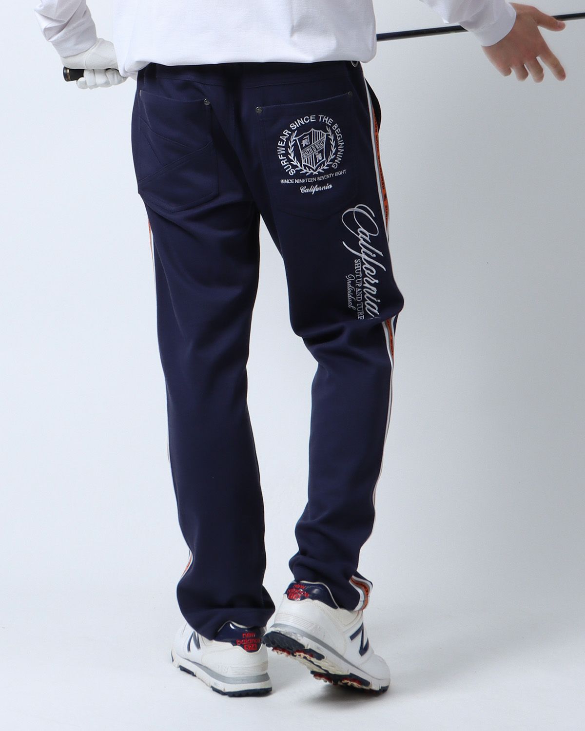 ネイビー:180cm67kg(Lサイズ着用)