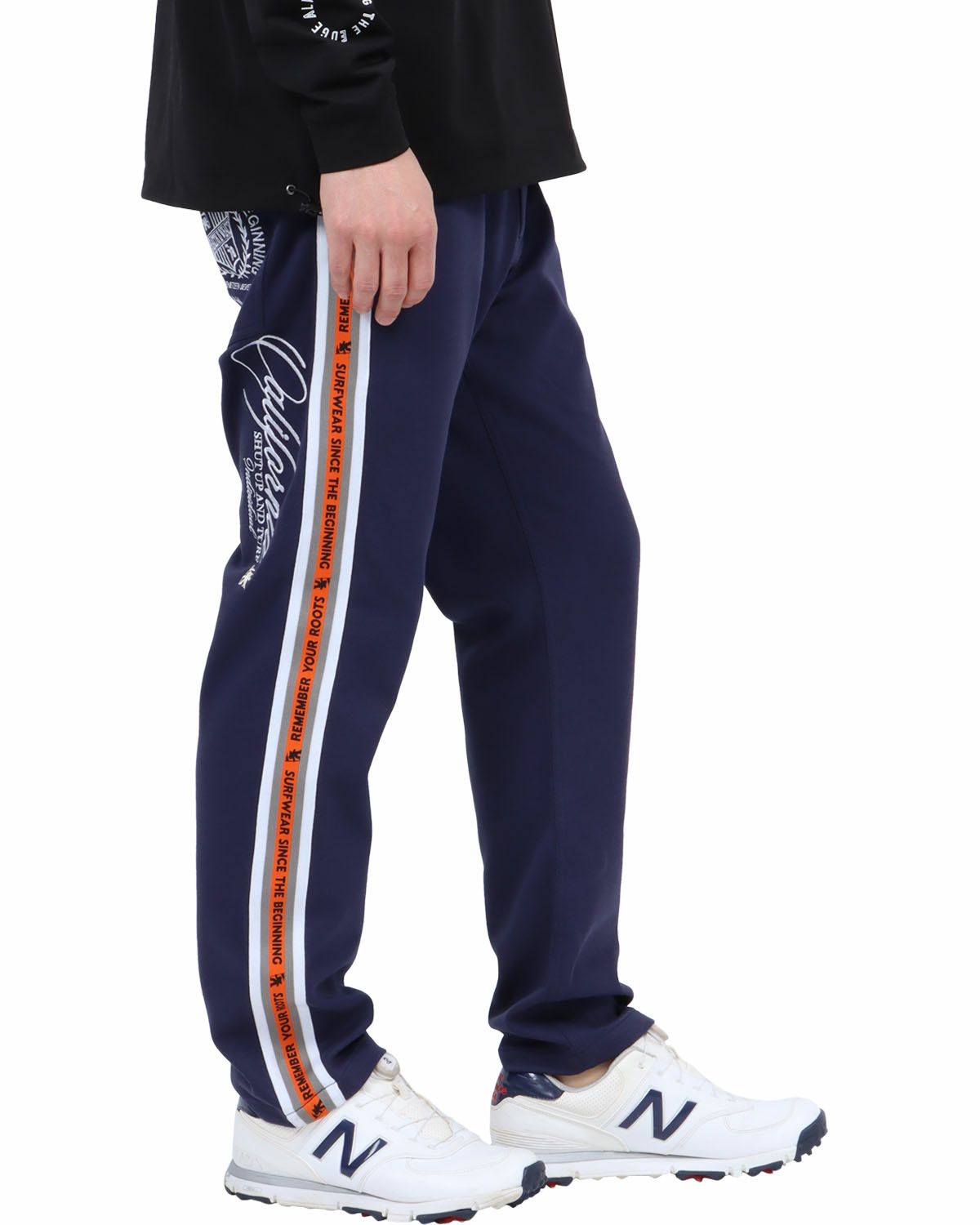 ネイビー：180cm67kg(Lサイズ着用)