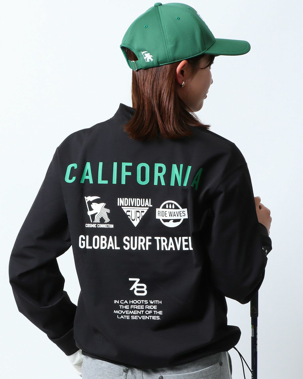 ブラック:161cm(Sサイズ着用)