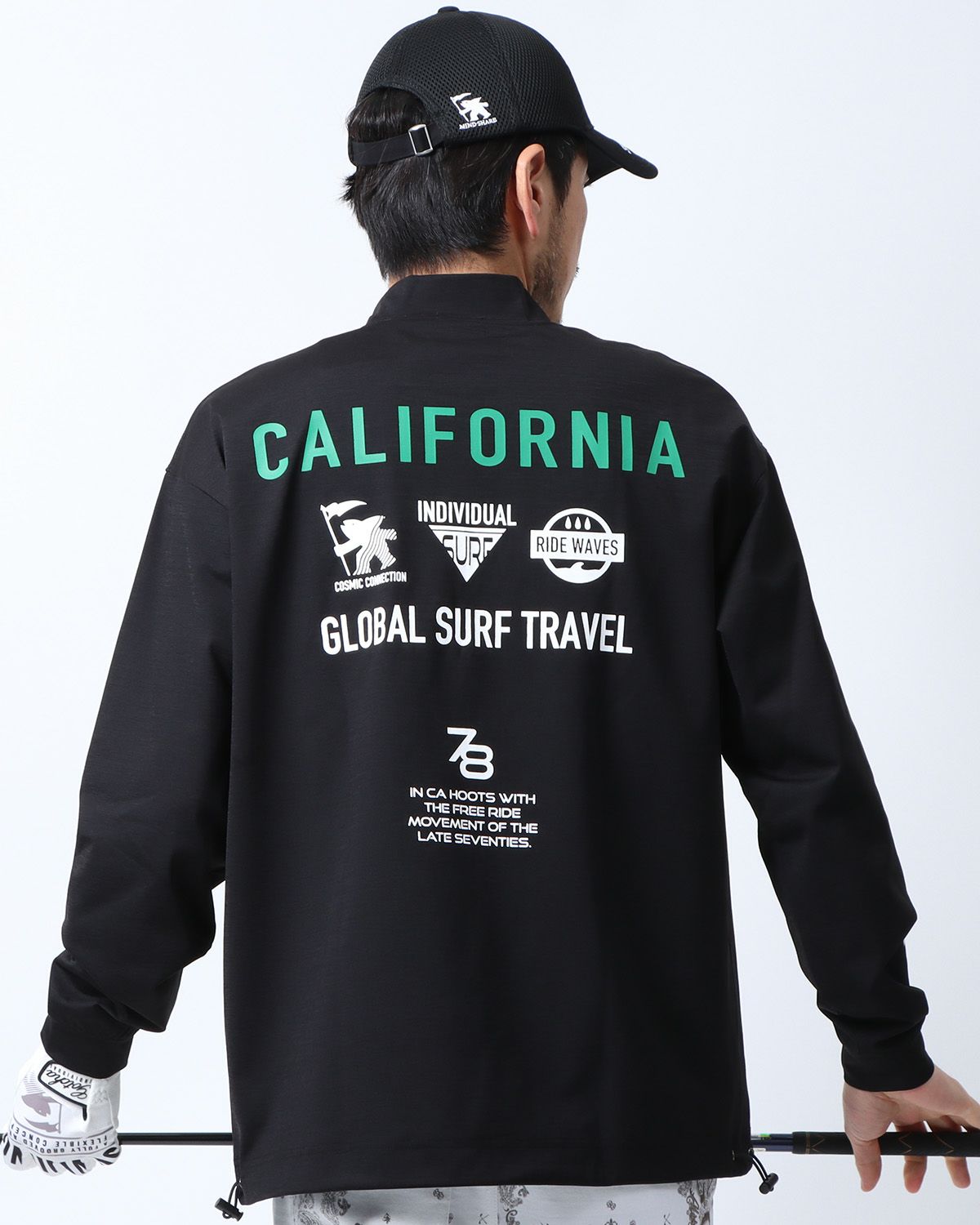 ブラック：180cm67kg(Lサイズ着用)