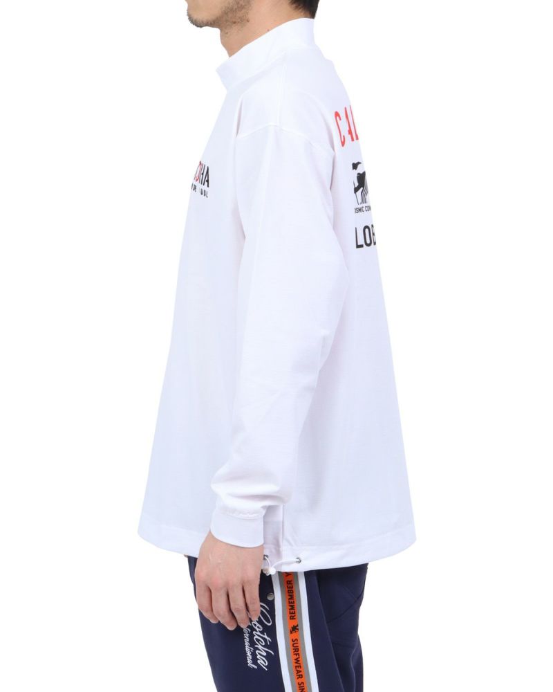 ホワイト：180cm67kg(Lサイズ着用)