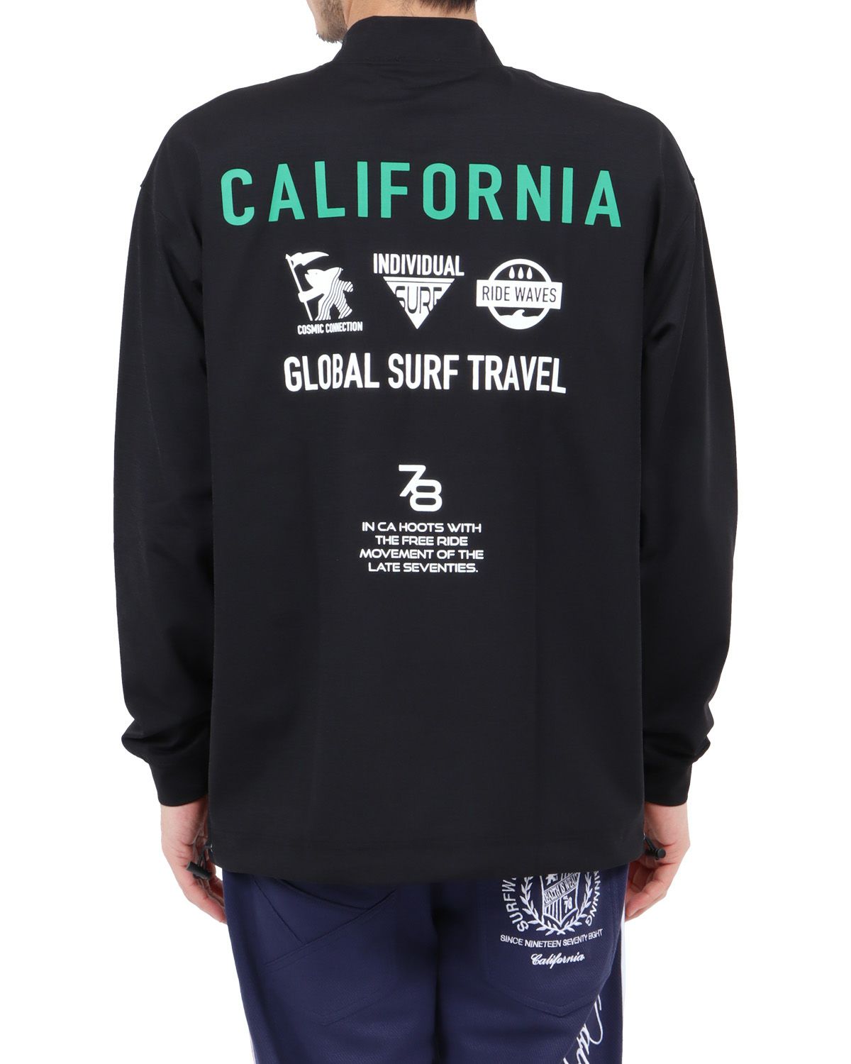 ブラック：180cm67kg(Lサイズ着用)