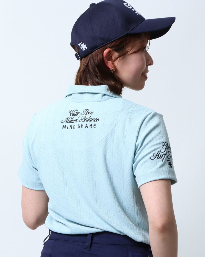 GOTCHA GOLF] ドライ ジャカード ケーブル柄 ポロシャツ | PEET ONLINE