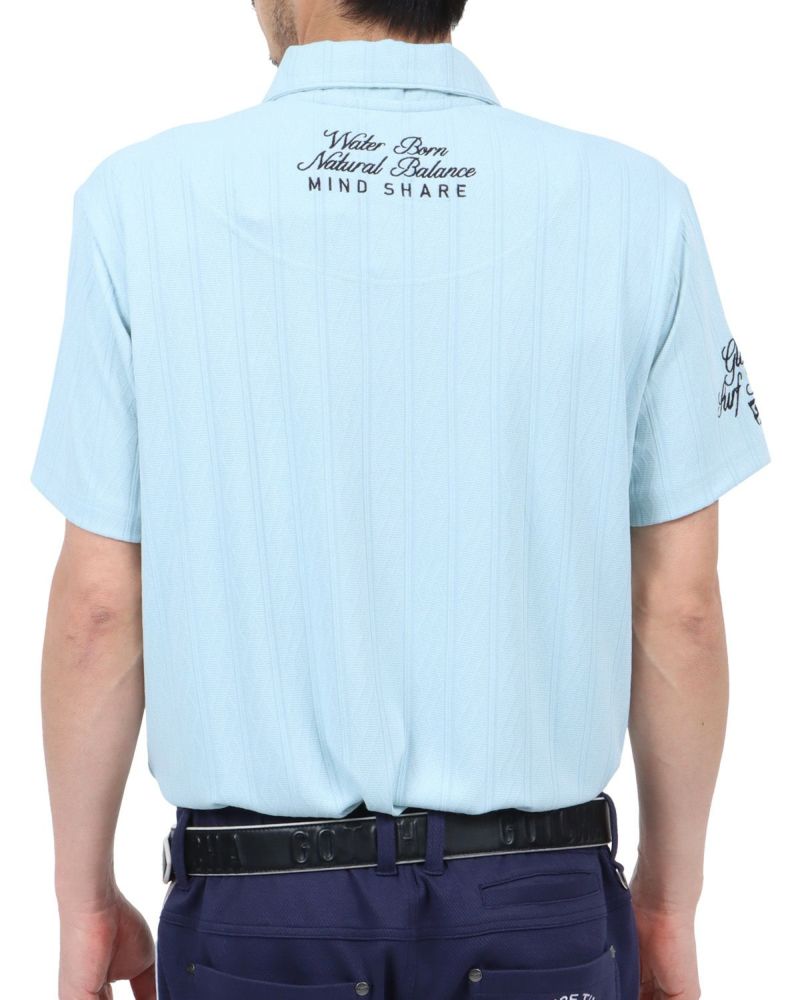 GOTCHA GOLF] ドライ ジャカード ケーブル柄 ポロシャツ | PEET ONLINE