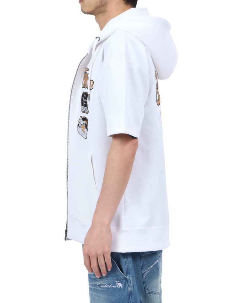 ホワイト：180cm67kg(Lサイズ着用)