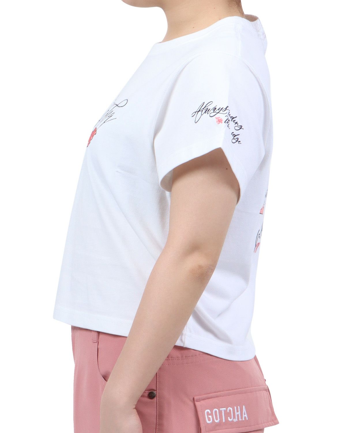 ホワイト：158cm(Mサイズ着用)