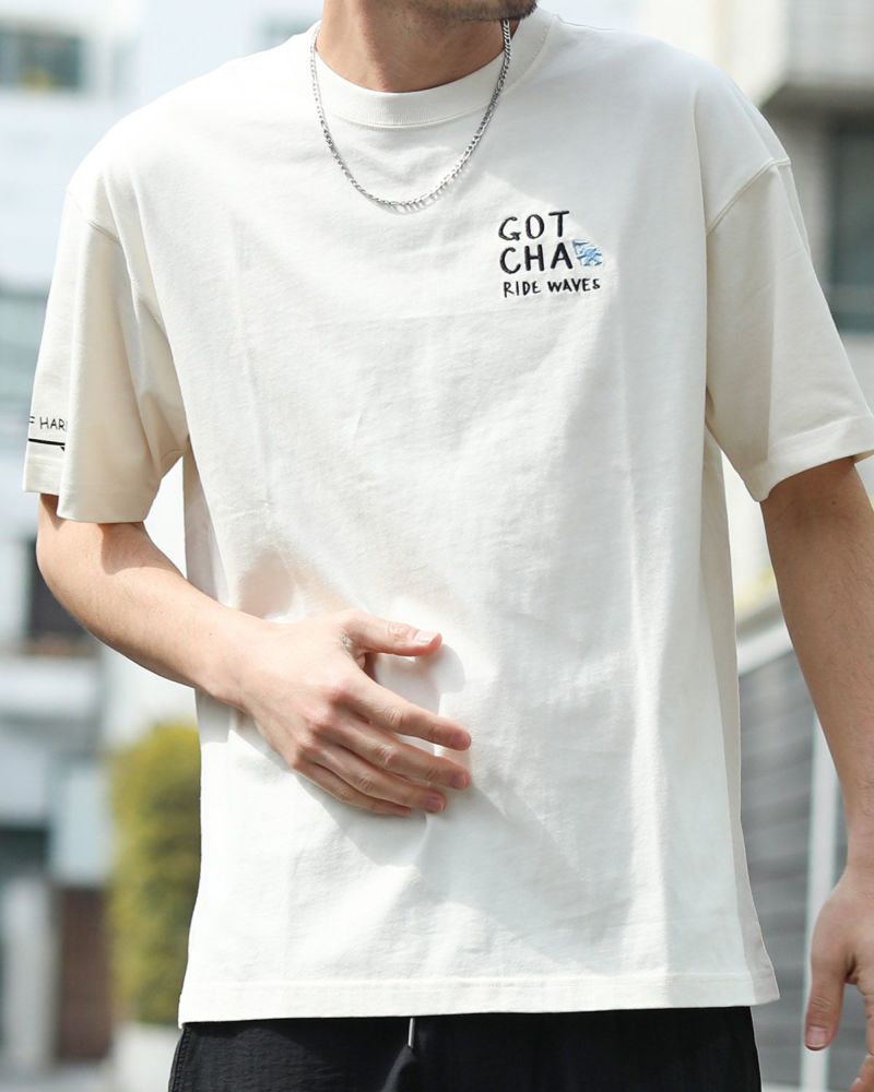 オフホワイト:180cm67kg(Lサイズ着用)