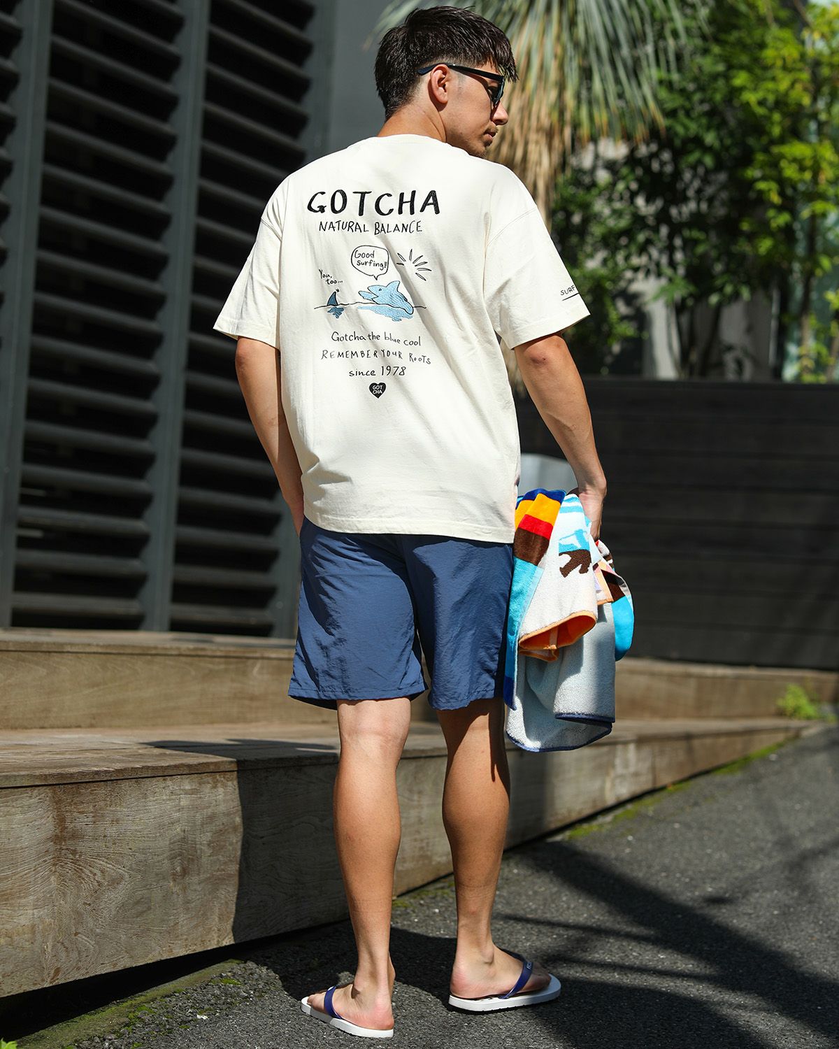 オフホワイト：180cm/70kg(Lサイズ着用)