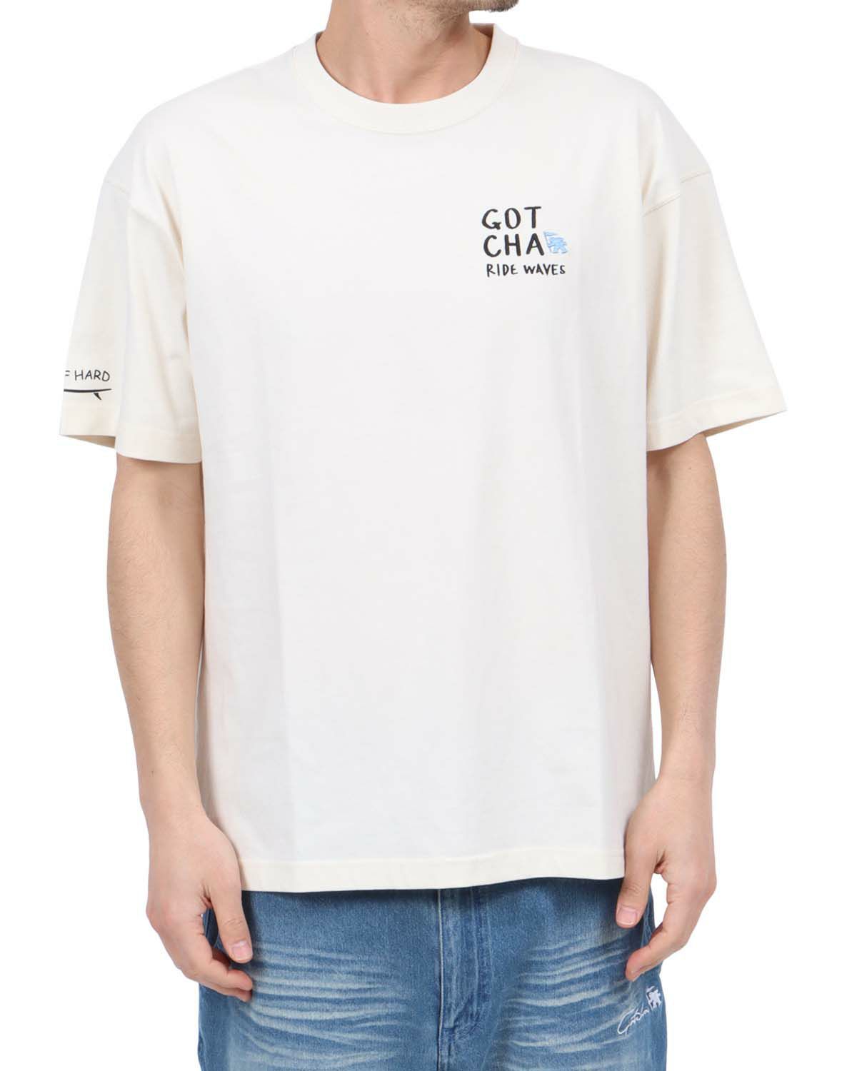 オフホワイト：180cm67kg(Lサイズ着用)