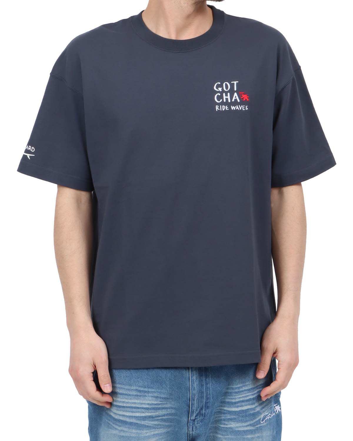 チャコール：180cm67kg(Lサイズ着用)