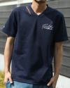 ネイビー：180cm67kg(Lサイズ着用)