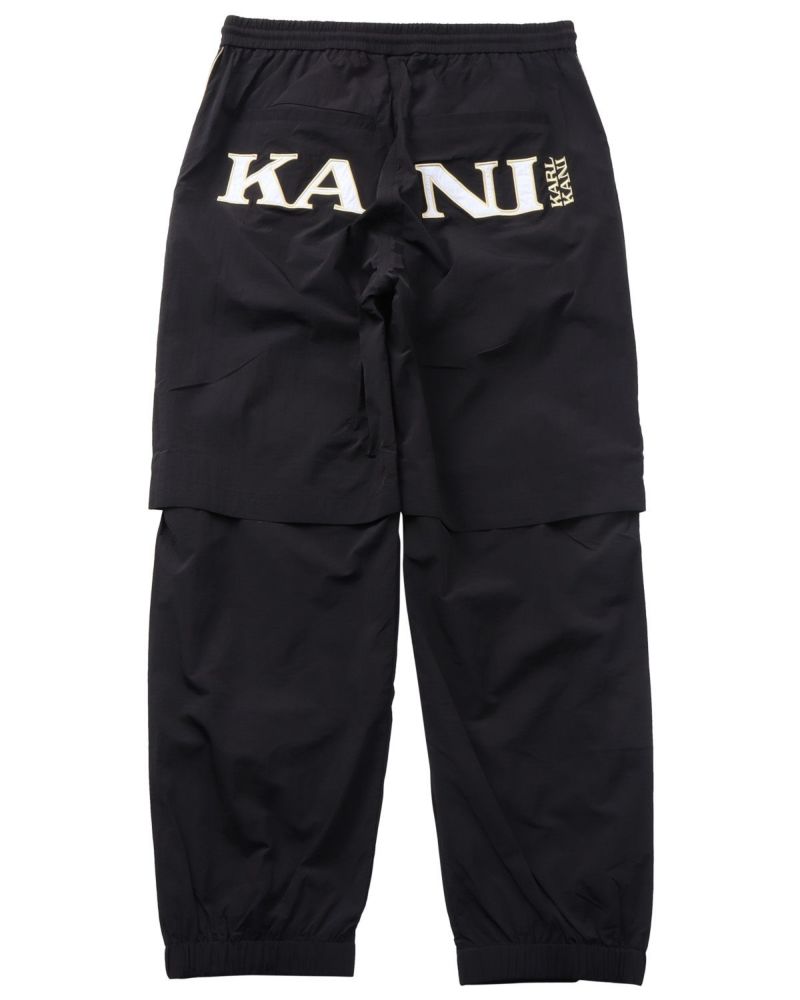 karl kani ナイロンパンツ　未使用　 Lサイズ 美品 KARL KANI カールカナイ ナイロンパンツ ブラック L メンズ