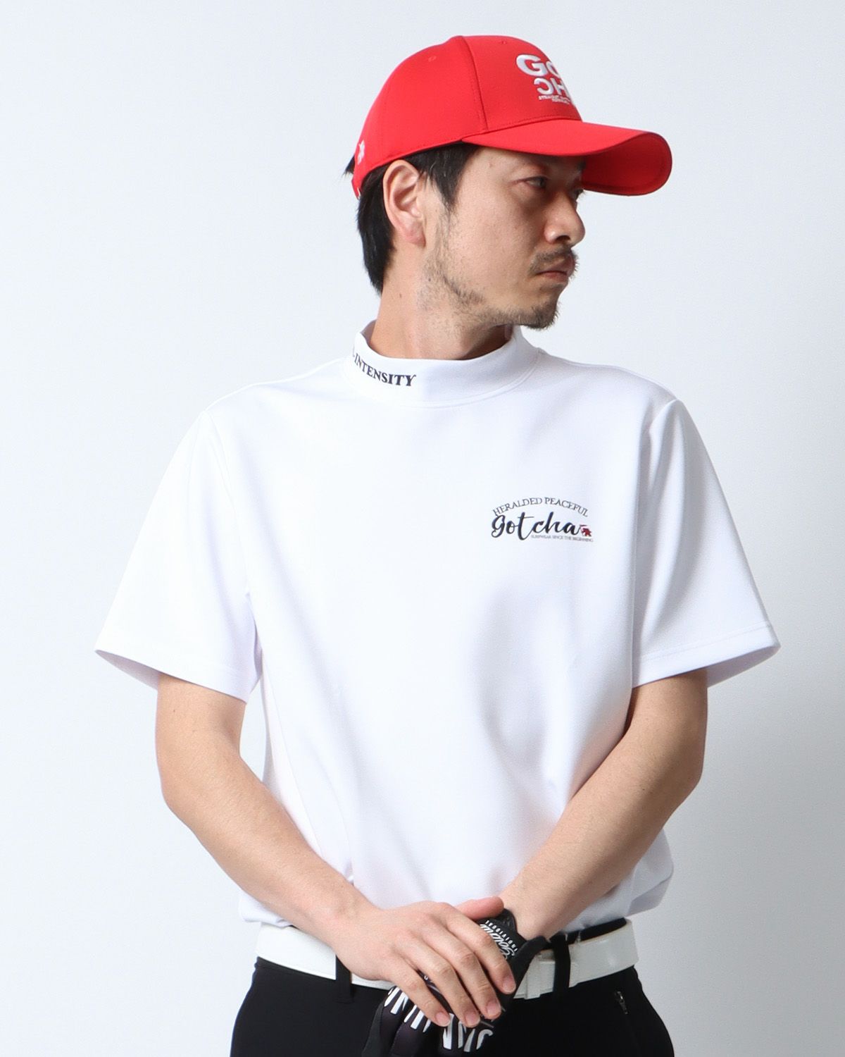 ホワイト：180cm67kg(Lサイズ着用)