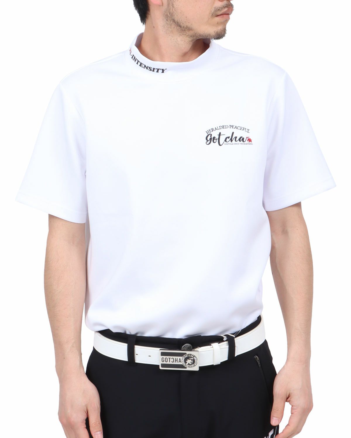 ホワイト：180cm67kg(Lサイズ着用)