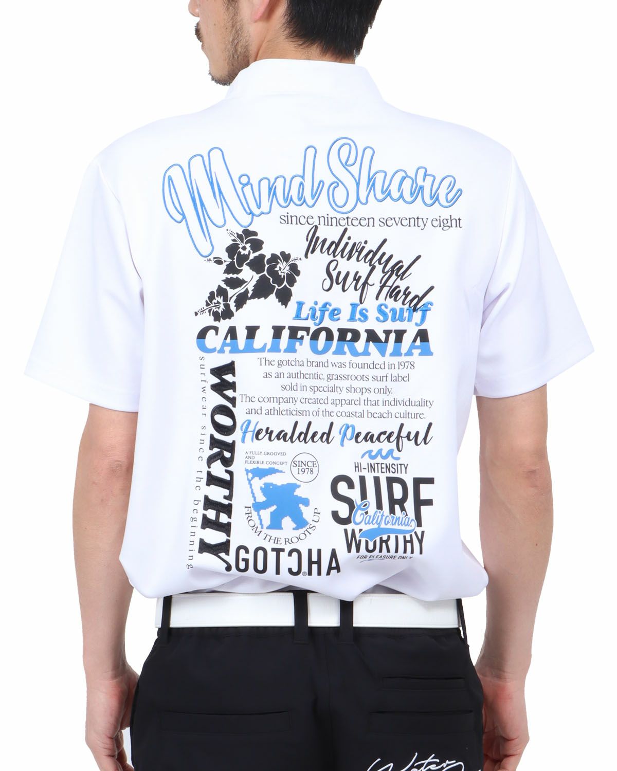 ブルー：180cm67kg(Lサイズ着用)