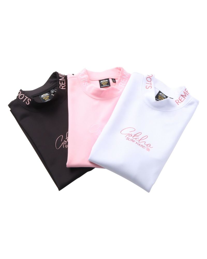 GOTCHA GOLF] サクラ ピンク モックネック Tシャツ | PEET ONLINE STORE