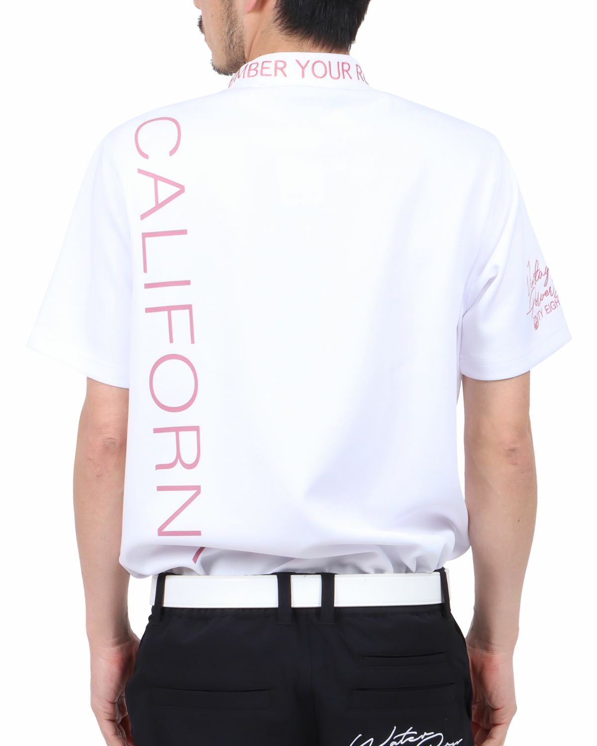 ホワイト：180cm67kg(Lサイズ着用)