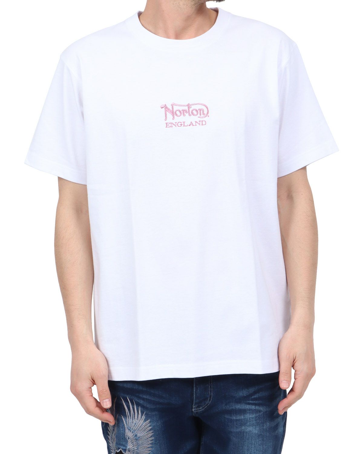 ホワイト：180cm67kg(Lサイズ着用)