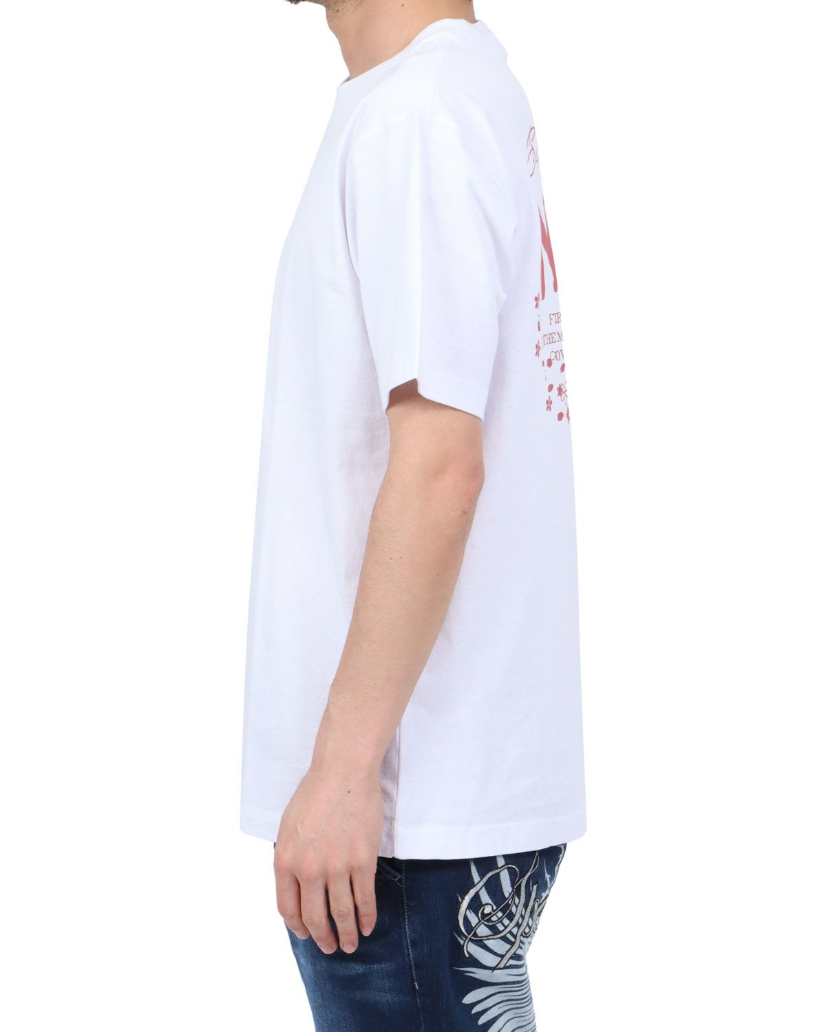 ホワイト：180cm67kg(Lサイズ着用)