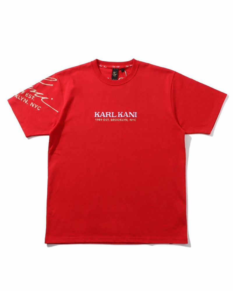 Karl Kani] ドライ UVカット リミテッド アーム ポイント Tシャツ