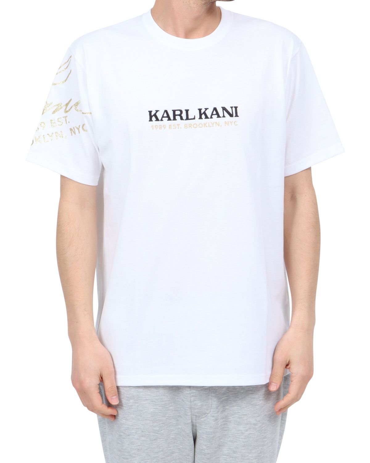 ホワイト：180cm67kg(Lサイズ着用)