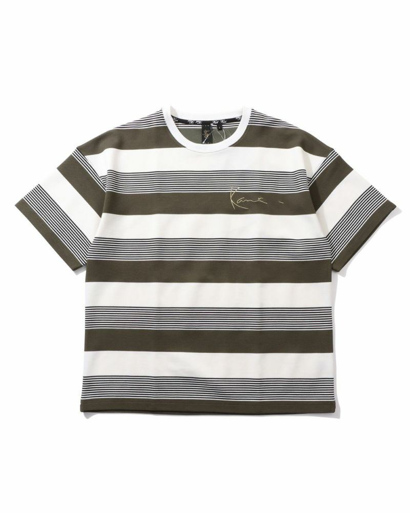 追尾/関税/送料込 USモデル KARL KANI Y/D ストライプ Tee 楽天市場】KARL KANI (カールカナイ) クロスシルバーストーンS/S