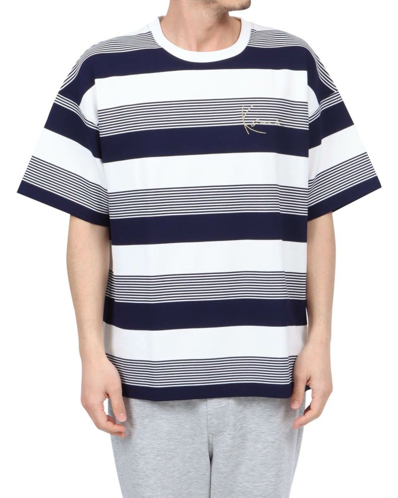 Karl Kani] ドロップショルダー ボーダー Tシャツ | PEET ONLINE