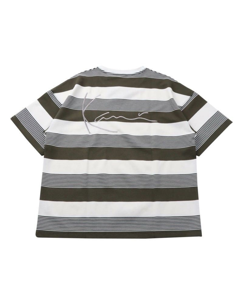 追尾/関税/送料込 USモデル KARL KANI Y/D ストライプ Tee org.jpg