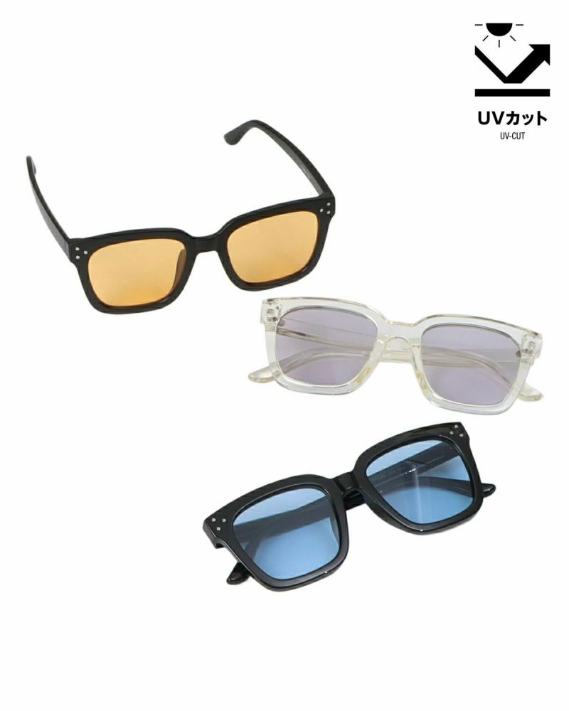 UV99%cut ワイドスクエア サングラス