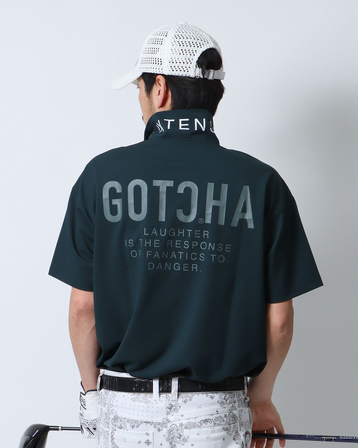 ダークグリーン：180cm67kg(Lサイズ着用)