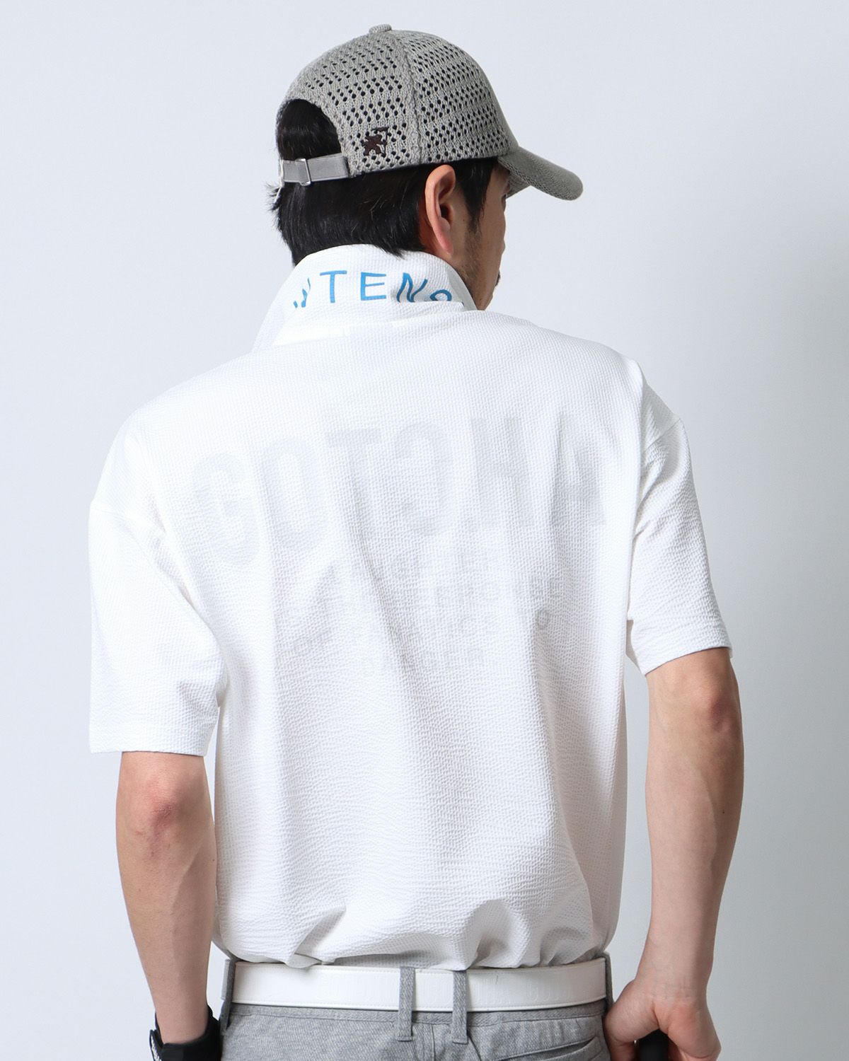 ホワイト：180cm67kg(Lサイズ着用)