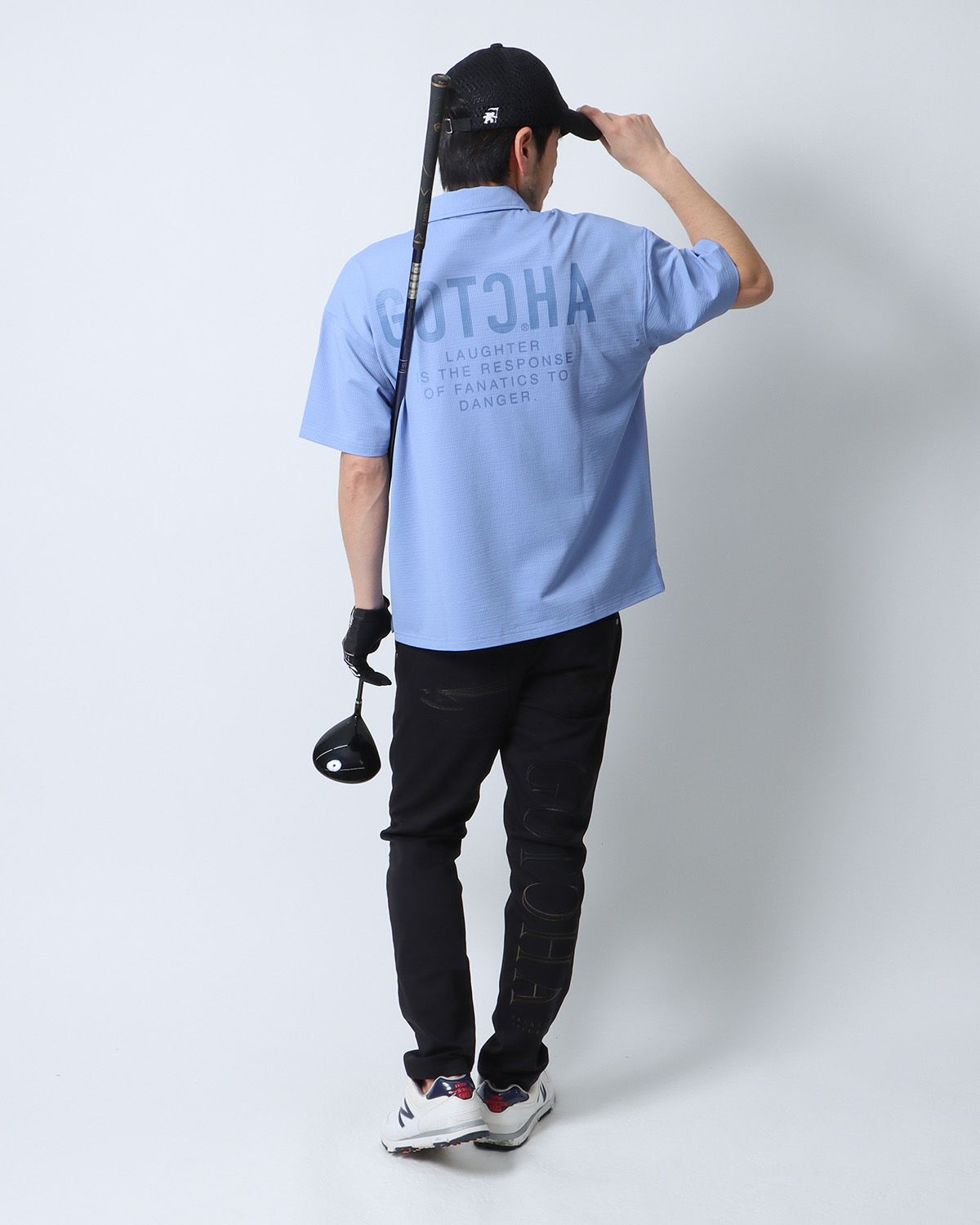 ブルー：180cm67kg(Lサイズ着用)