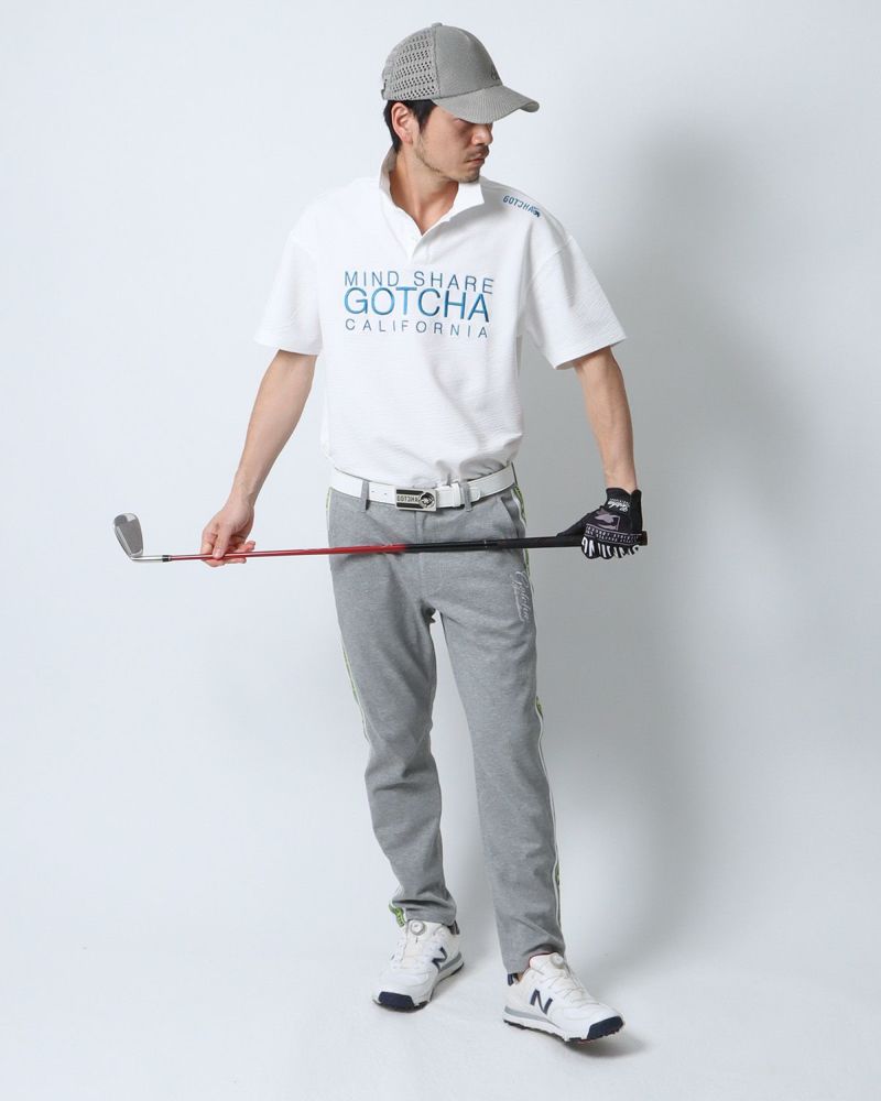 GOTCHA GOLF] DRY ドロップショルダー ロゴ ポロシャツ | PEET