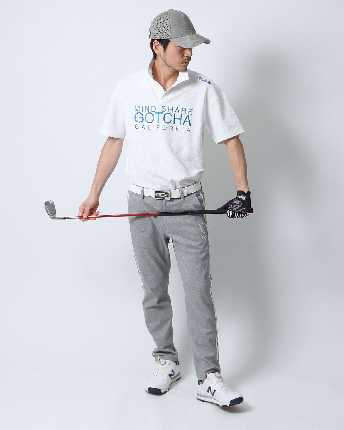 ホワイト：180cm67kg(Lサイズ着用)