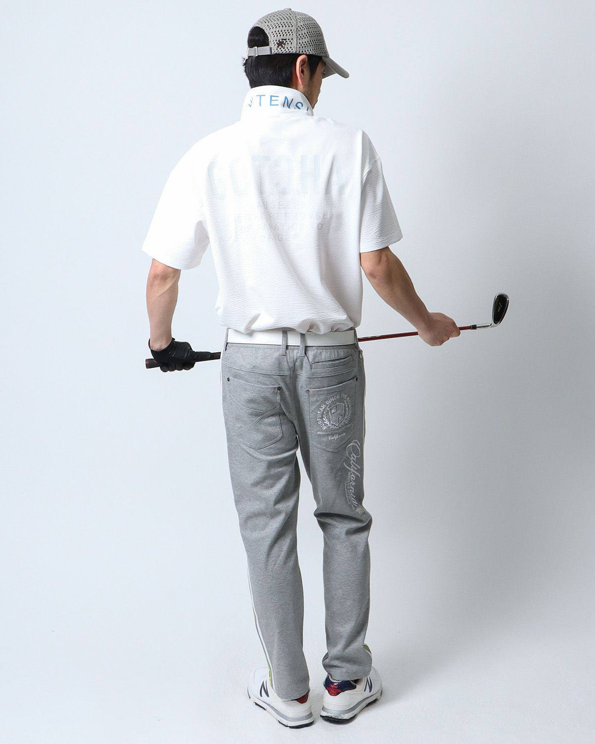 ホワイト：180cm67kg(Lサイズ着用)