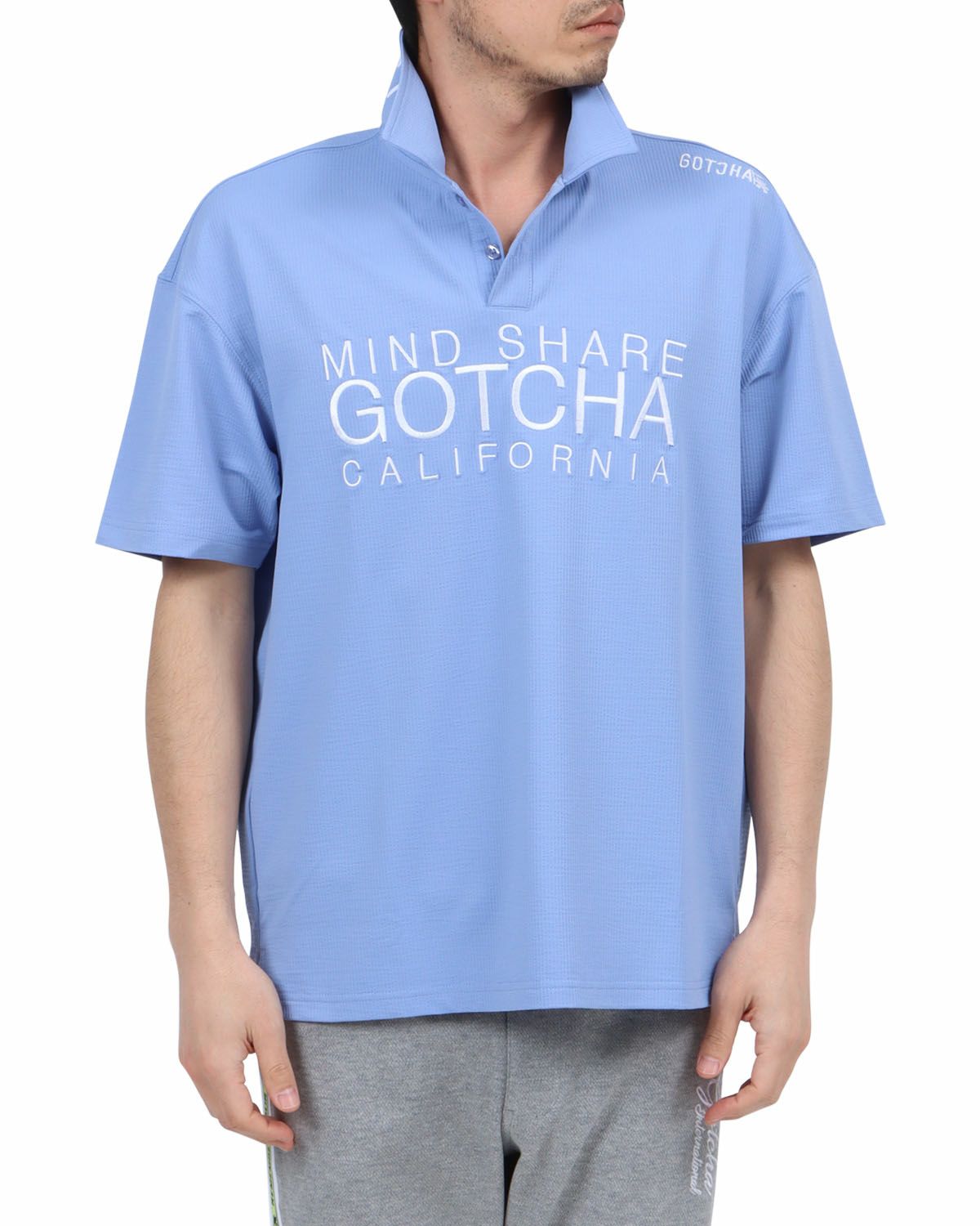 ブルー：180cm67kg(Lサイズ着用)