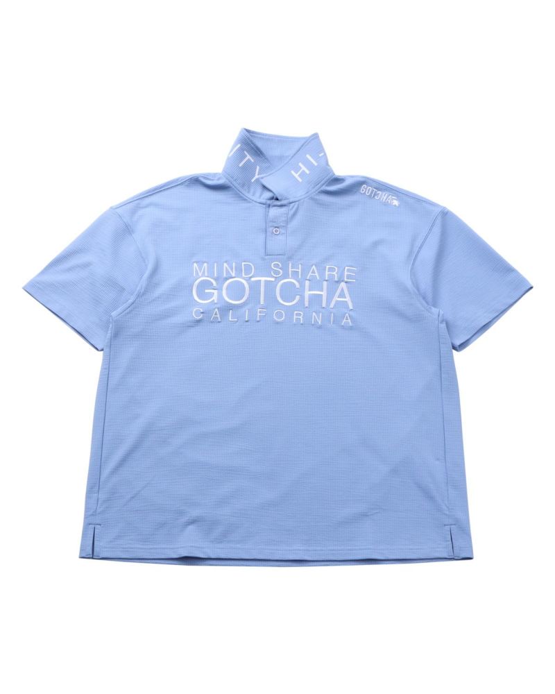 GOTCHA GOLF] DRY ドロップショルダー ロゴ ポロシャツ | PEET