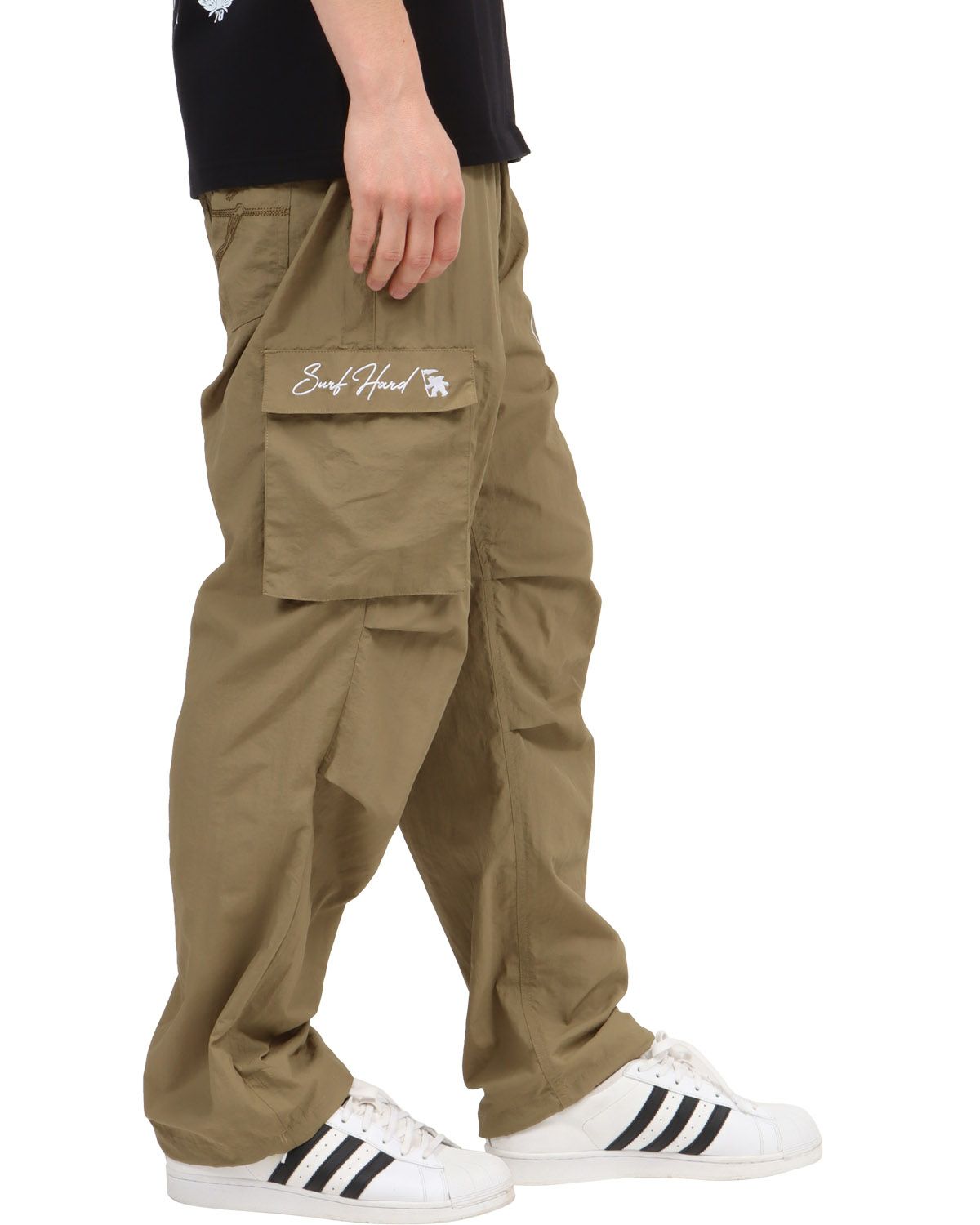 カーキ：180cm67kg(Lサイズ着用)