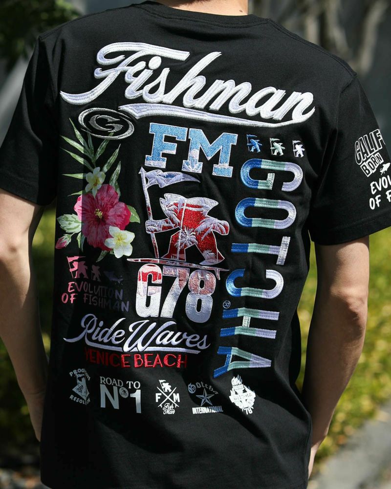 誠実 プレミアム GOTCHA] エヴォリューション Tシャツ フィッシュマン ミュージシャン
