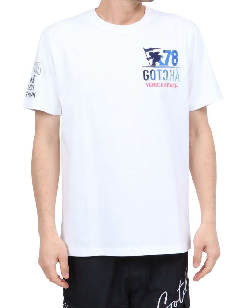 ホワイト：180cm67kg(Lサイズ着用)