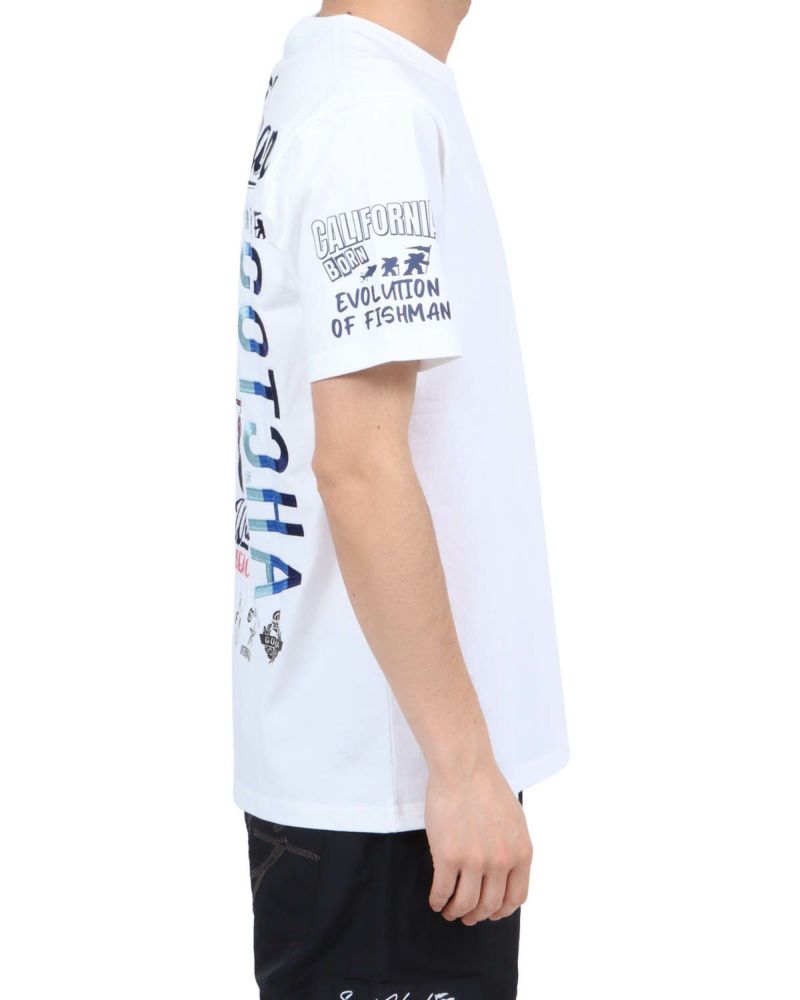 ホワイト：180cm67kg(Lサイズ着用)