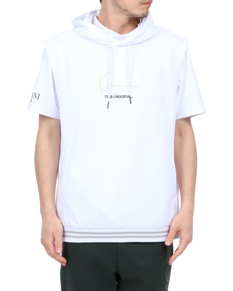 ホワイト：180cm67kg(Lサイズ着用)