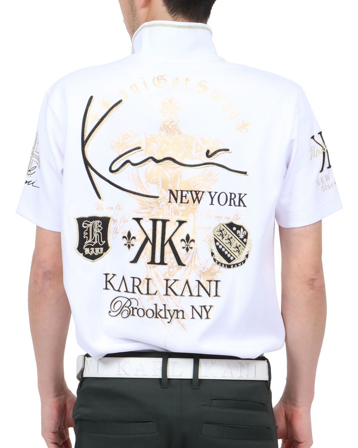 ホワイト：180cm67kg(Lサイズ着用)