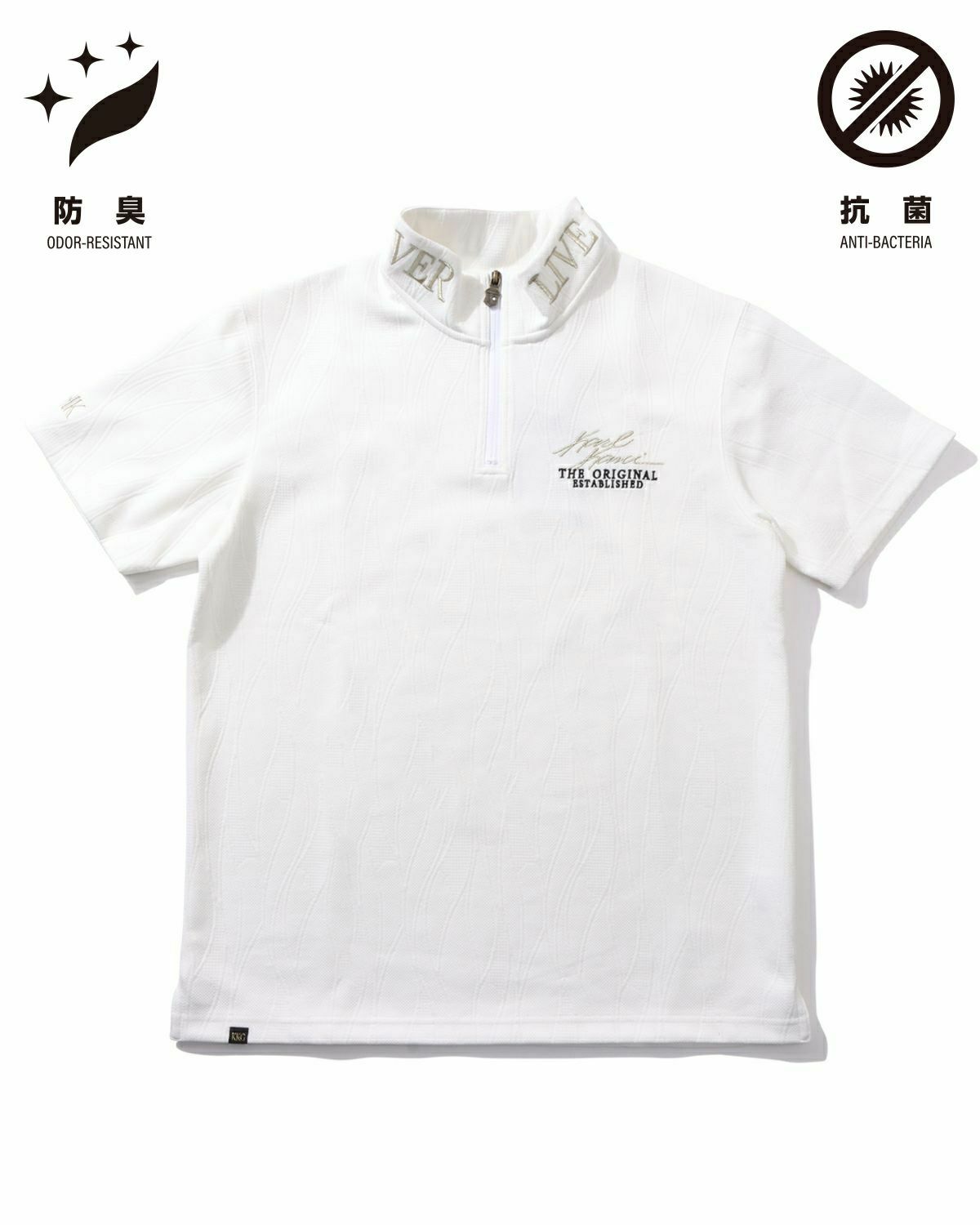 Karl Kani GOLF] 抗菌防臭 総柄 モックネック Tシャツ | PEET ONLINE STORE