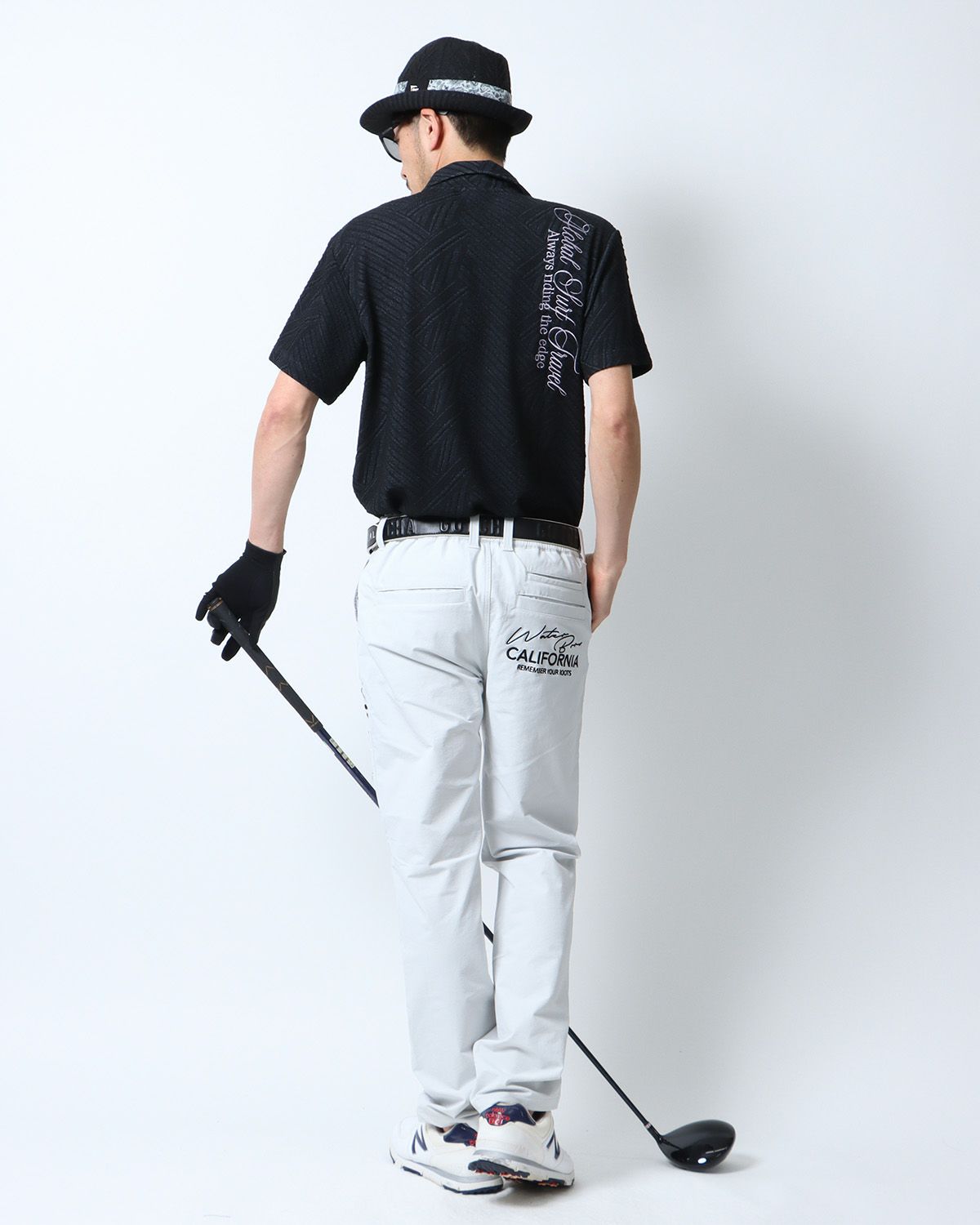 ホワイト：180cm67kg(Lサイズ着用)