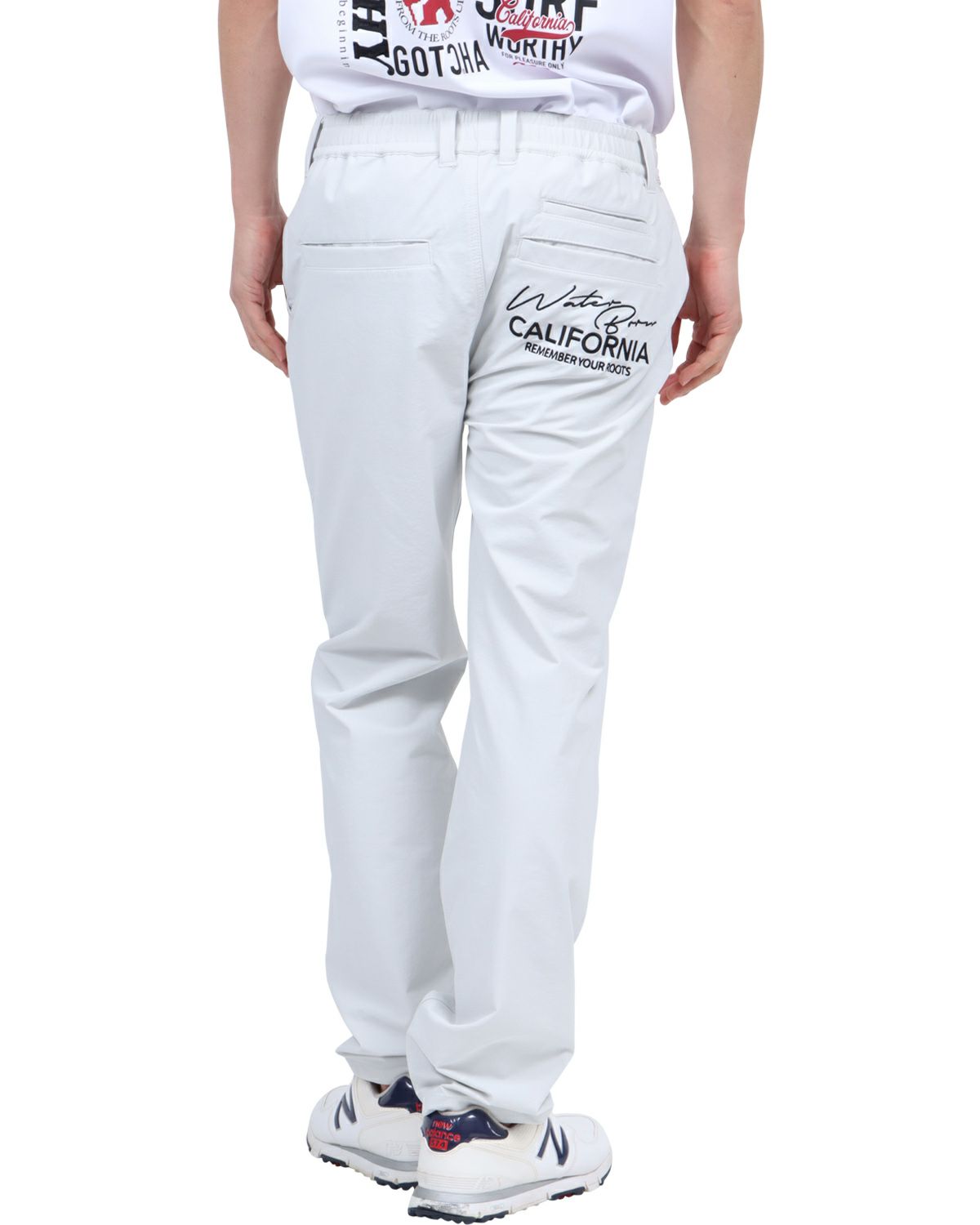 ホワイト：180cm67kg(Lサイズ着用)