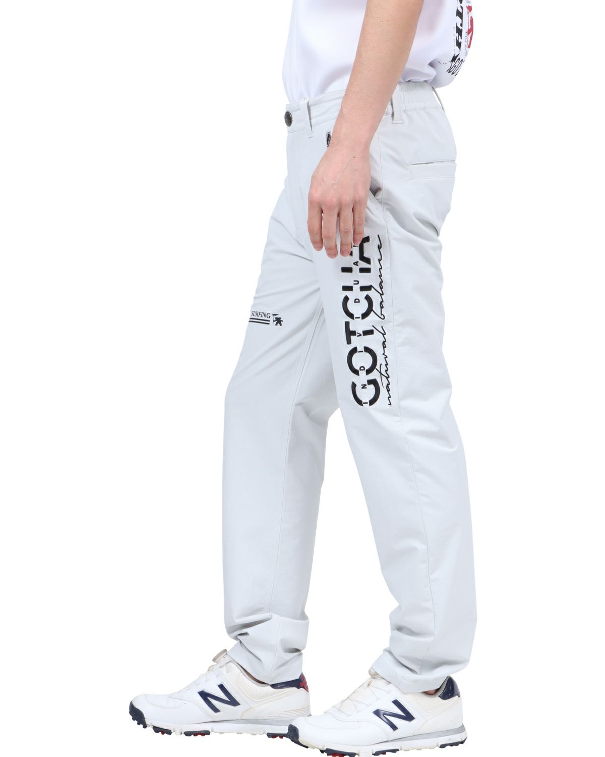 ホワイト：180cm67kg(Lサイズ着用)