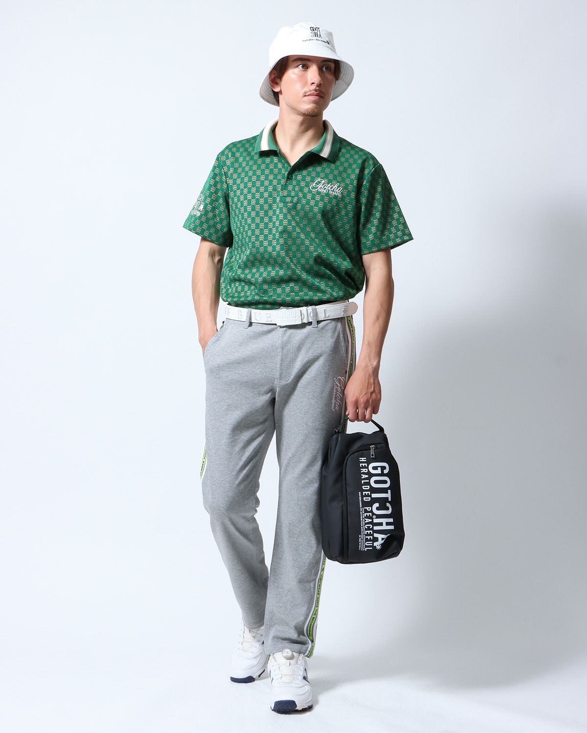 グリーン：180cm70kg(Lサイズ着用)