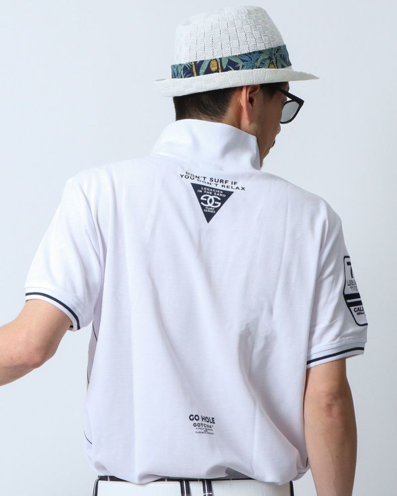 ホワイト：180cm67kg(Lサイズ着用)